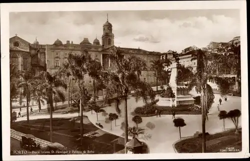 Ak Porto Portugal, Praça do Infante D. Henrique, Palacio da Bolsa