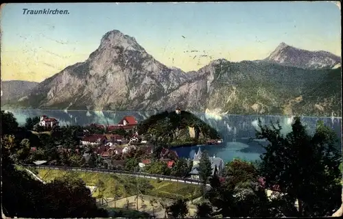 Ak Traunkirchen am Traunsee Oberösterreich, Gesamtansicht
