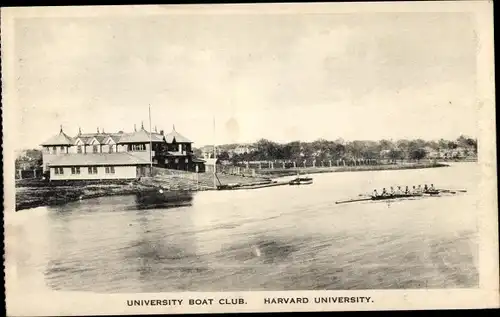 Ak Cambridge Massachusetts USA, Harvard University, University Boat Club