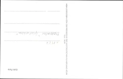 Ak Moderator Ernst Huberty, WDR, Portrait, Autogramm