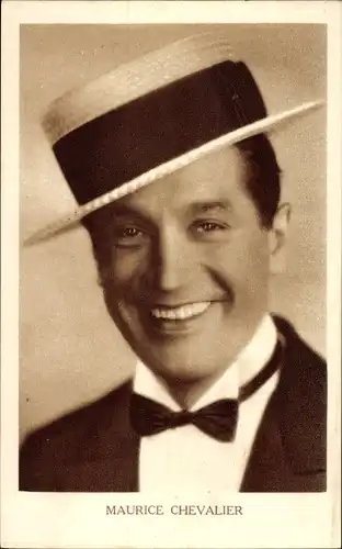 Ak Schauspieler Maurice Chevalier, Portrait