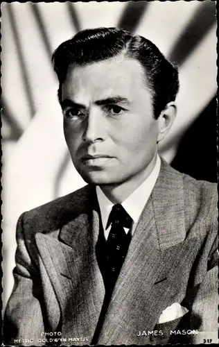 Ak Schauspieler James Mason, Portrait im Anzug, Mein Engel und ich