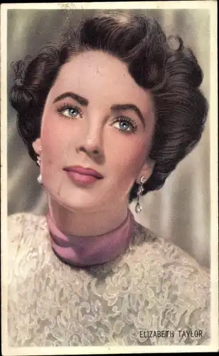 Ak Schauspielerin Elizabeth Taylor, Portrait