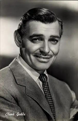 Ak Schauspieler Clark Gable, Portrait, Vom Winde verweht, Mogambo, Band of Angels