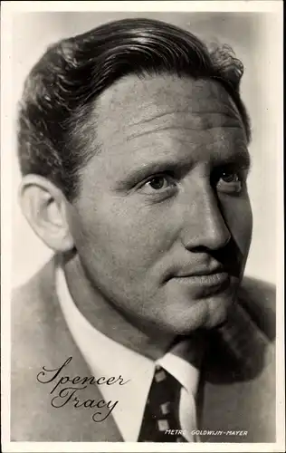 Ak Schauspieler Spencer Tracy, Portrait