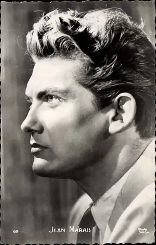 Ak Schauspieler Jean Marais, Profilansicht, Portrait