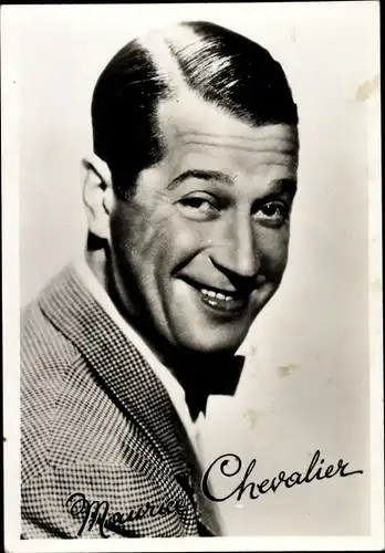 Ak Schauspieler Maurice Chevalier, Portrait