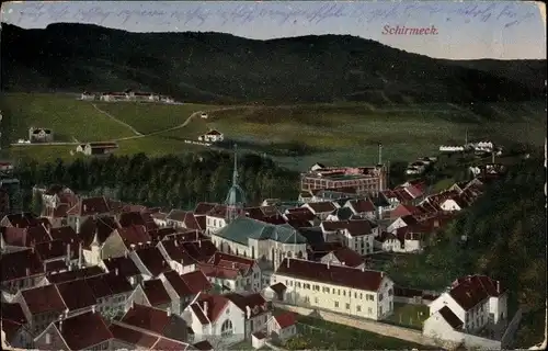 Ak Schirmeck Elsass Bas Rhin, Blick auf den Ort