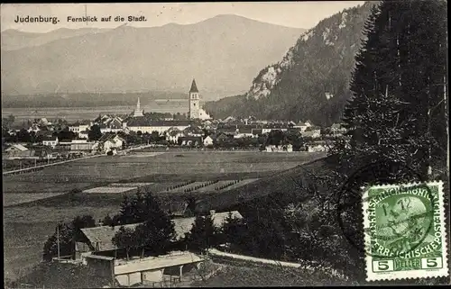 Ak Judenburg Steiermark, Fernblick auf die Stadt