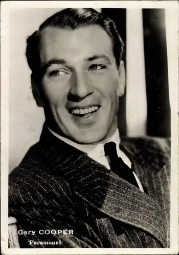 Ak Schauspieler Gary Cooper, Portrait