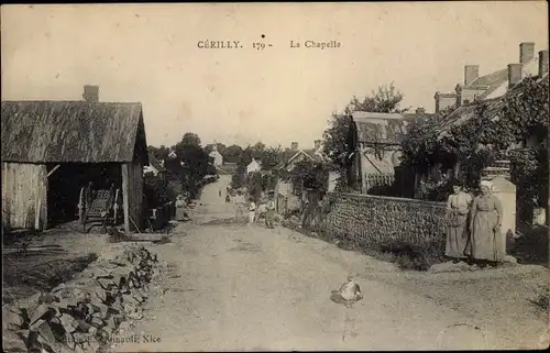 Ak Cérilly Allier, La Chapelle