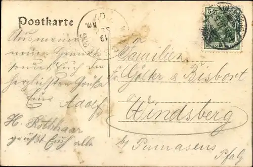 Ak Offenburg in Baden Schwarzwald, Kaiserliches Postamt