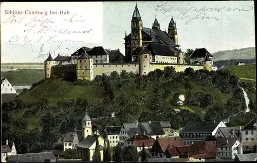 Ak Schwäbisch Hall in Württemberg, Schloss Comburg