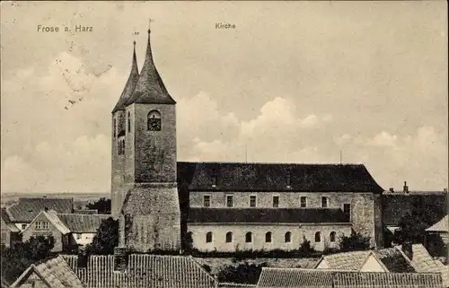 Ak Frose am Harz Anhalt, Kirche