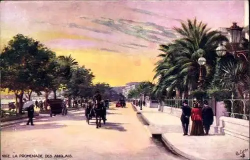 Künstler Ak Nice Nizza Alpes Maritimes, La Promenade des Anglais, Tuck Serie 938 P No. 59