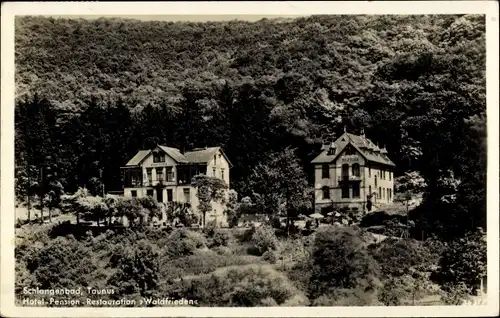 Ak Schlangenbad im Taunus Hessen, Hotel Pension Waldfrieden