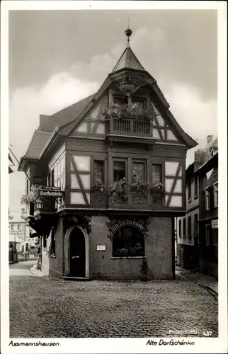 Ak Assmannshausen Rüdesheim am Rhein, Alte Dorfschänke