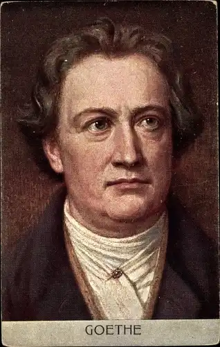 Künstler Ak Schriftsteller Johann Wolfgang von Goethe, Portrait