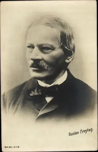 Ak Schriftsteller Gustav Freytag, Portrait