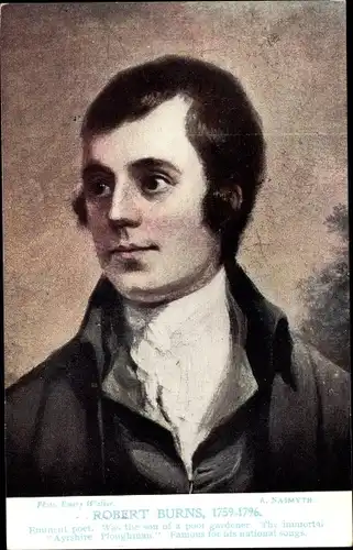 Künstler Ak Nasmyth, A., Dichter Robert Burns, Portrait