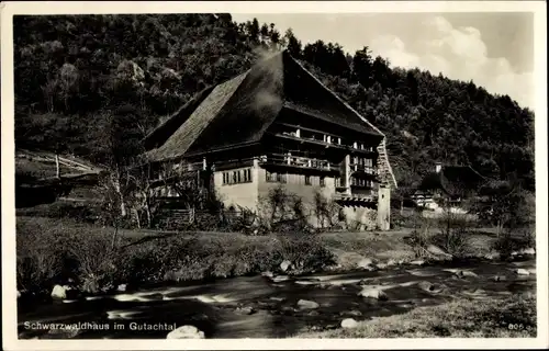 Ak Schwarzwaldhaus im Gutachtal