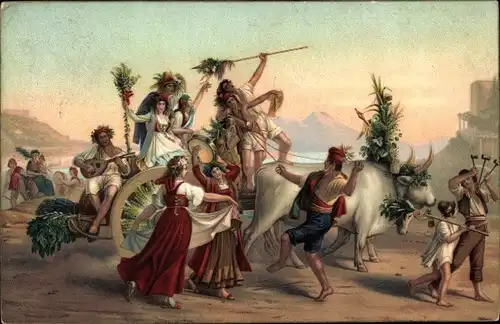 Künstler Ak Robert L., Retour du Pèlerinage