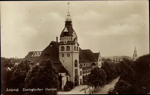 Ak Leipzig in Sachsen, Zoologischer Garten