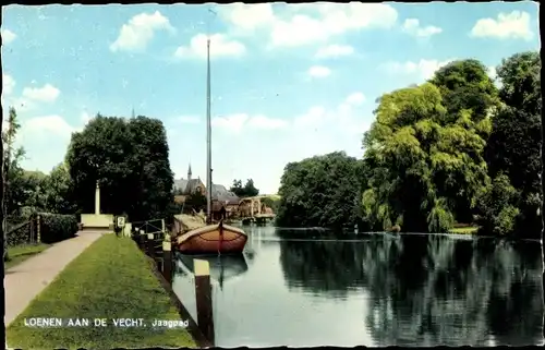 Ak Loenen aan de Vecht Utrecht, Jaagpad