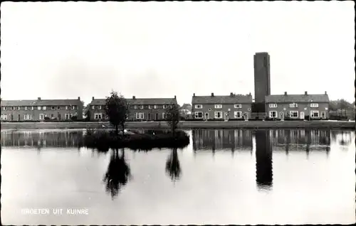 Ak Kuinre Overijssel, Häuser am Ufer