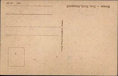 Ak Hansestadt Bremen, Dom, Nördl. Seitenschiff