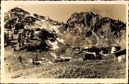 Ak Neuhaus Schliersee in Oberbayern, Bodenschneid-Haus