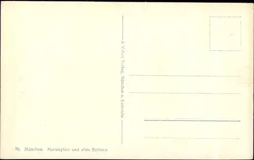 Ak München, Marienplatz und altes Rathaus