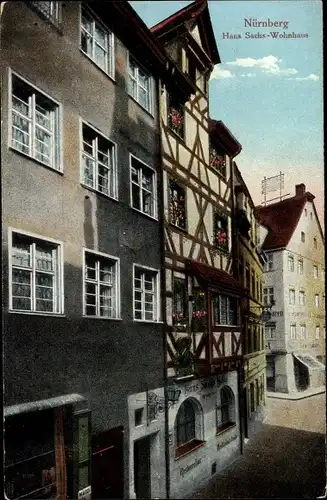 Ak Nürnberg in Mittelfranken, Hans Sachs-Wohnhaus