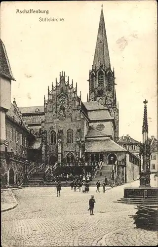Ak Aschaffenburg in Unterfranken, Stiftskirche