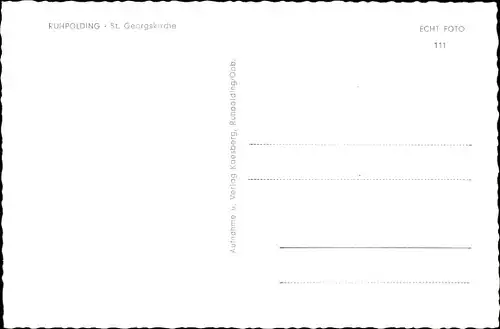 Ak Ruhpolding in Oberbayern, St. Georgskirche, Winter