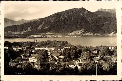Ak Tegernsee in Oberbayern, Blick auf den Tegernsee, Gebirge