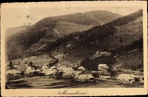 Ak Menzenschwand Sankt Blasien im Schwarzwald, Teilansicht des Ortes