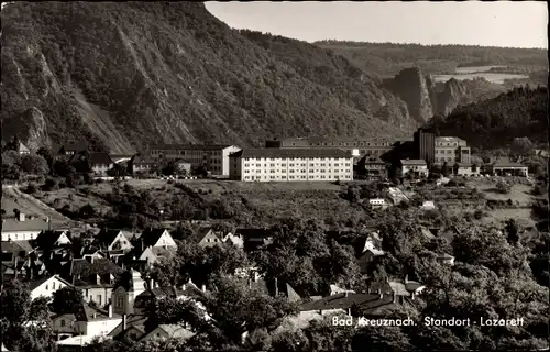 Ak Bad Kreuznach in Rheinland Pfalz, Teilansicht des Ortes, Standort-Lazarett