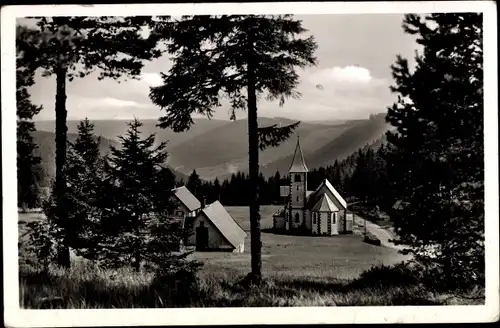 Ak Kniebis Freudenstadt im Nordschwarzwald, Kirche