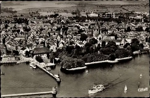 Ak Konstanz am Bodensee, Fliegeraufnahme