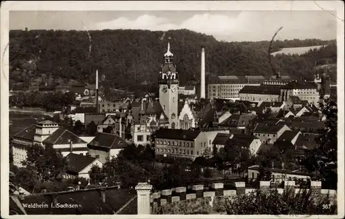 Ak Waldheim in Sachsen, Stadtansicht