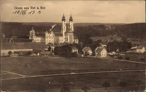 Ak Rot an der Rot in Württemberg, Ortspartie