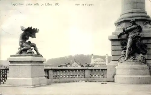 Ak Exposition universelle de Liege 1905, Pont de Fragnee