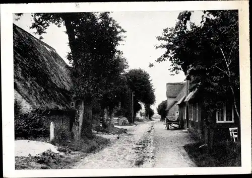 Ak Insel Föhr Nordfriesland, Alte Dorfstraße