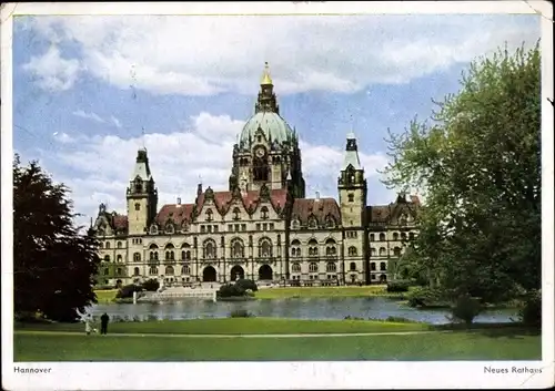Ak Hannover in Niedersachsen, Neues Rathaus