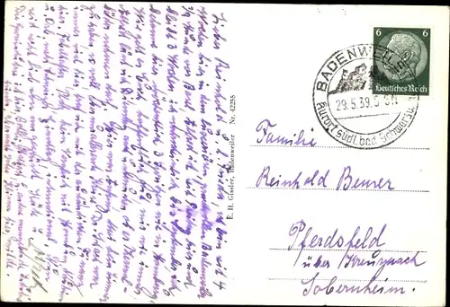 Ak Badenweiler im Schwarzwald, Markgrafenbad