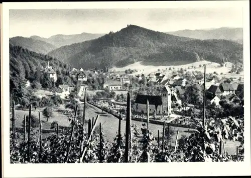 Ak Sulzburg im Markgräflerland Baden Schwarzwald, Panorama vom Ort