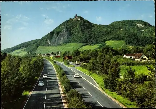 Ak Königswinter am Rhein, Drachenfels, Panorama, Autobahn