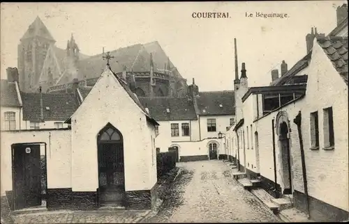 Ak Kortrijk Courtrai Westflandern, Beguinage