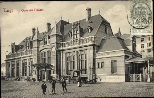 Ak Liège Lüttich Wallonien, Gare du Palais